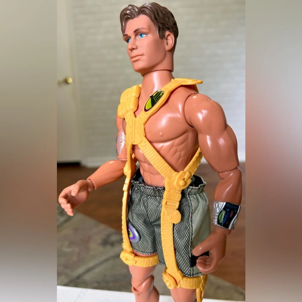 Max Steel Action Figure 2000 Mountain Climber 12” Doll Mattel vintage